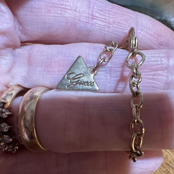 Guess Gold Tone Spike Statement Necklace - Picture 4 of 4